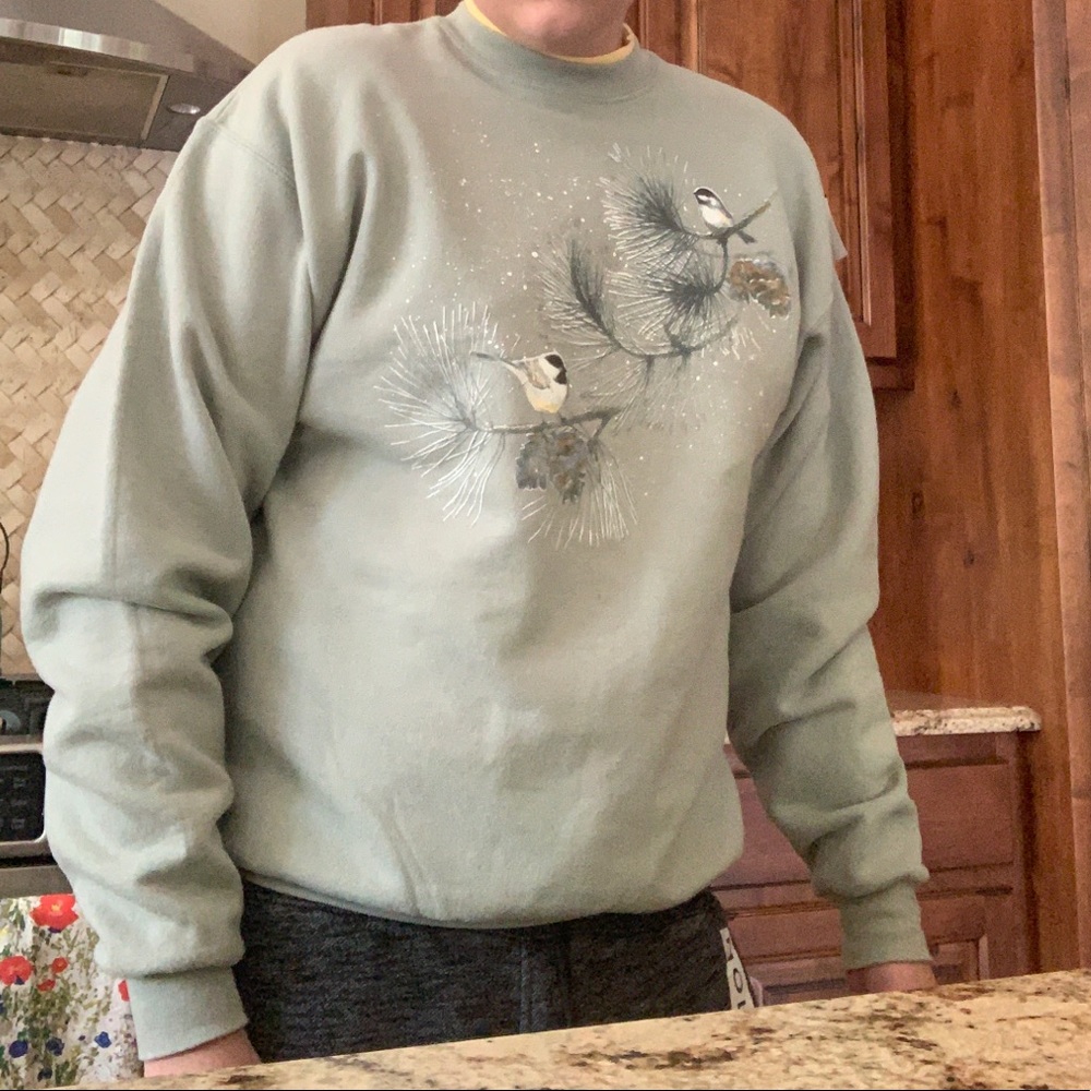 Snowy Trees w/ Birds Sweater